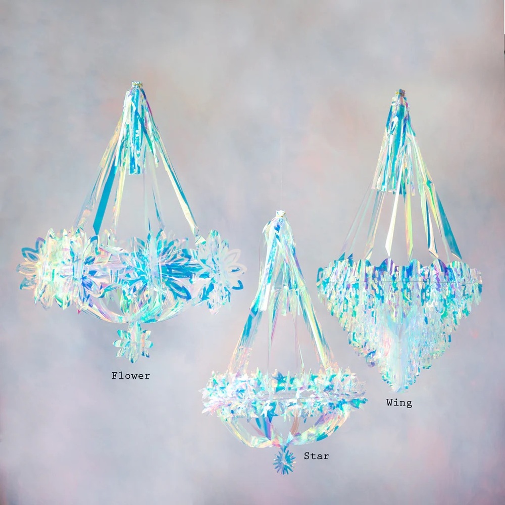 One BLUE Iridescent Chandelier (pick one per transaction)